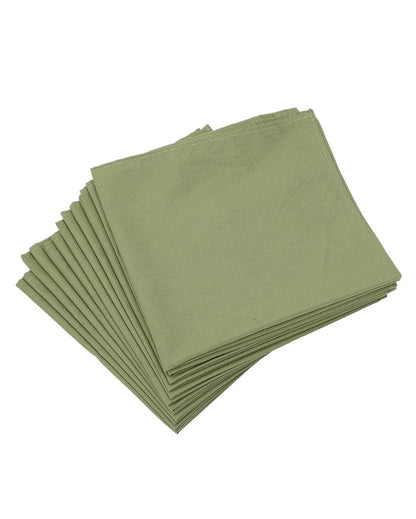 Chic & Sustainable Premium Cotton Table Napkins | Set of 12 | 18 x 18 inches