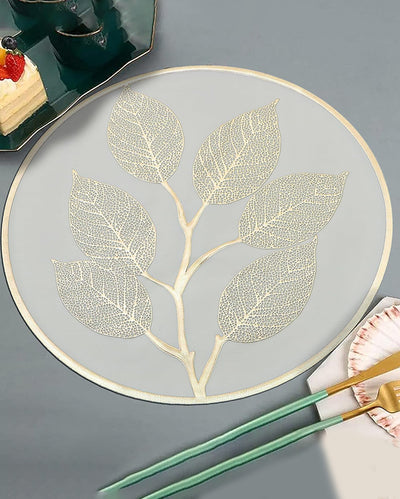 Classy Gold Metallic Rectangle Placemats | Set of 4