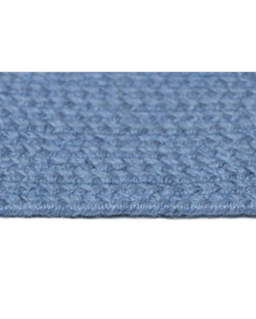 Hand Braided Polyester Bone Design Pet's Mat | 16 x 24 inches