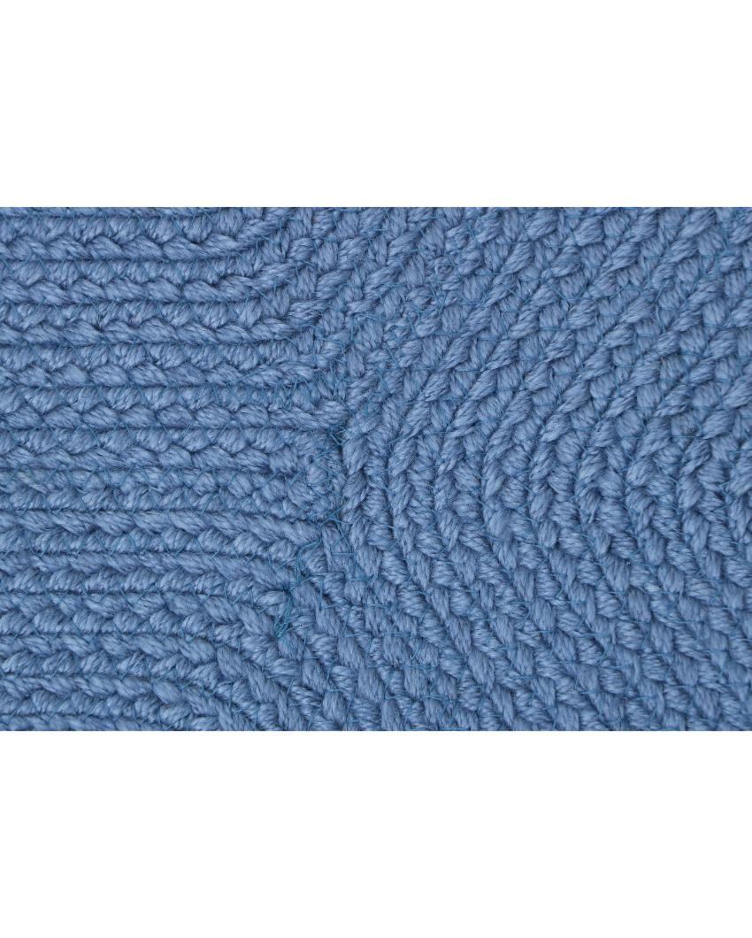 Hand Braided Polyester Bone Design Pet's Mat | 16 x 24 inches