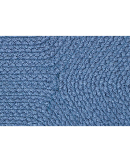 Hand Braided Polyester Bone Design Pet's Mat | 16 x 24 inches