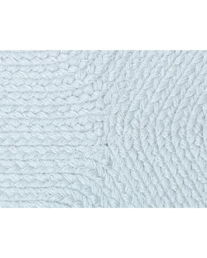 Hand Braided Polyester Bone Design Pet's Mat | 16 x 24 inches