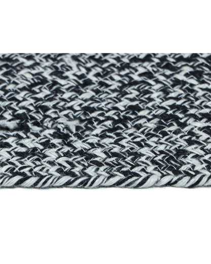 Hand Braided Polyester Bone Design Pet's Mat | 16 x 24 inches