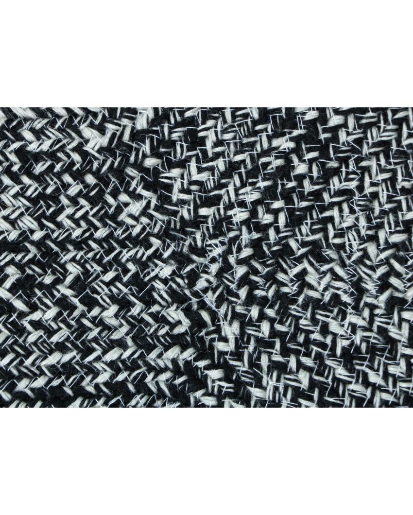 Hand Braided Polyester Bone Design Pet's Mat | 16 x 24 inches