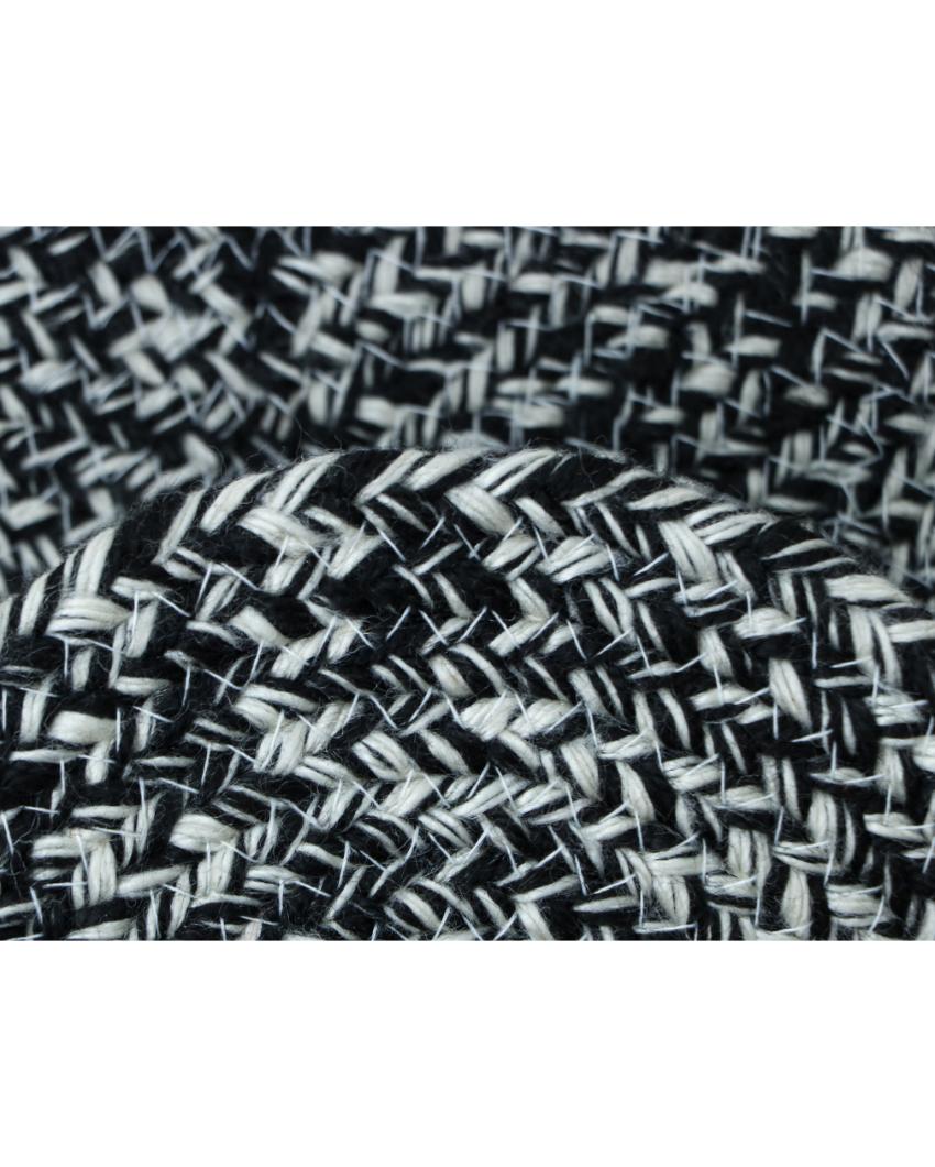 Hand Braided Polyester Bone Design Pet's Mat | 16 x 24 inches