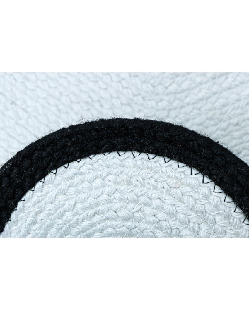 Solid Braided Polyester Bone Design Pet's Mat | 16 x 24 inches