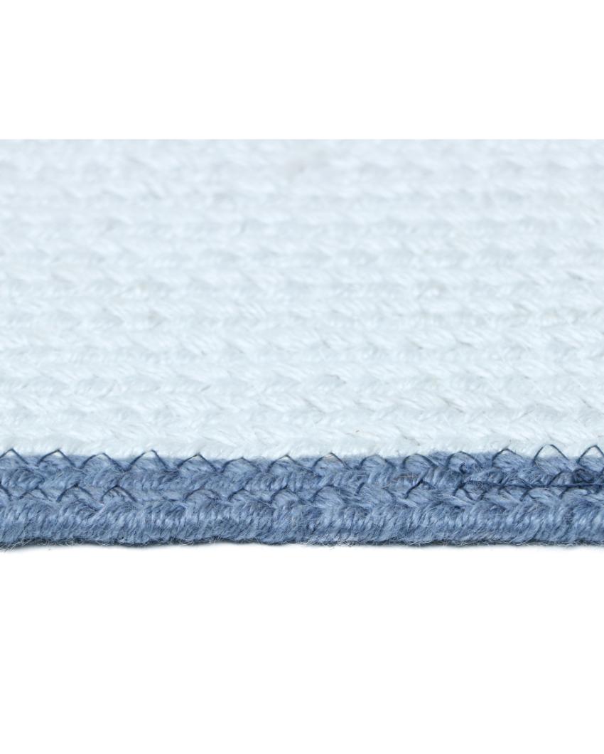 Solid Braided Polyester Bone Design Pet's Mat | 16 x 24 inches