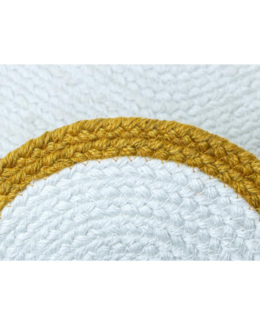 Solid Braided Polyester Bone Design Pet's Mat | 16 x 24 inches