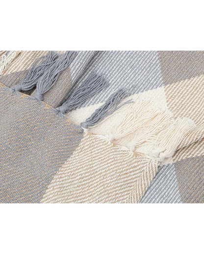 Rustic Hand-Made Cotton Throw Blanket | 50 x 60 inches