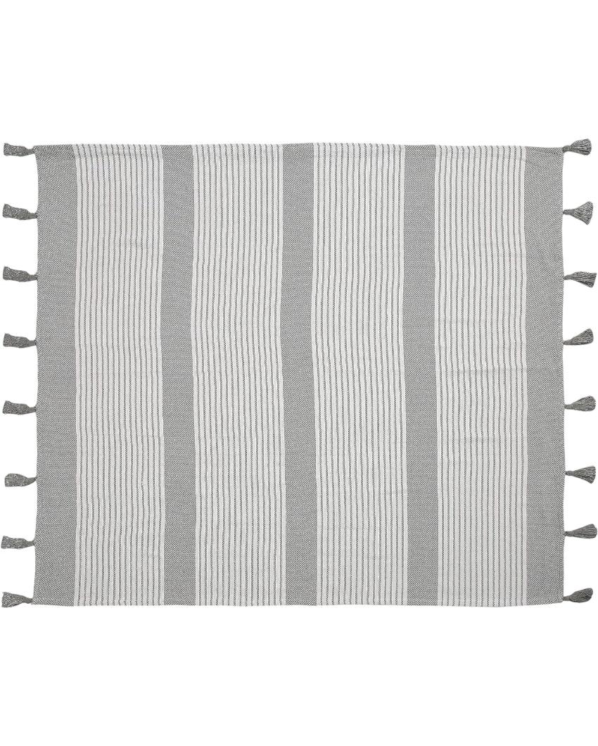 Classic Hand-Made Cotton Throw Blanket | 50 x 60 inches