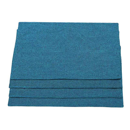 Best Polyster Dining Table Placemat | 12x18 Inches Blue