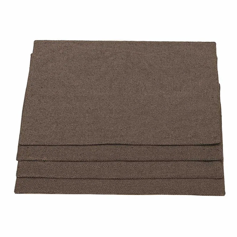 Best Polyster Dining Table Placemat | 12x18 Inches Khaki