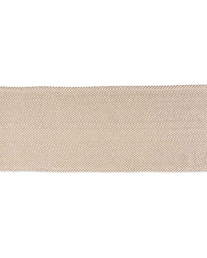 Premium Cotton Chevron Designer Table Runner | 72 x 14 inches