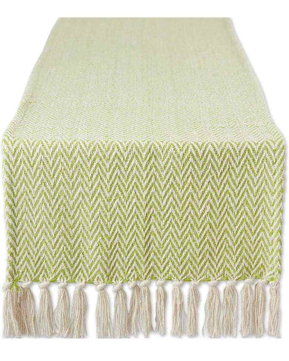 Premium Cotton Chevron Designer Table Runner | 72 x 14 inches