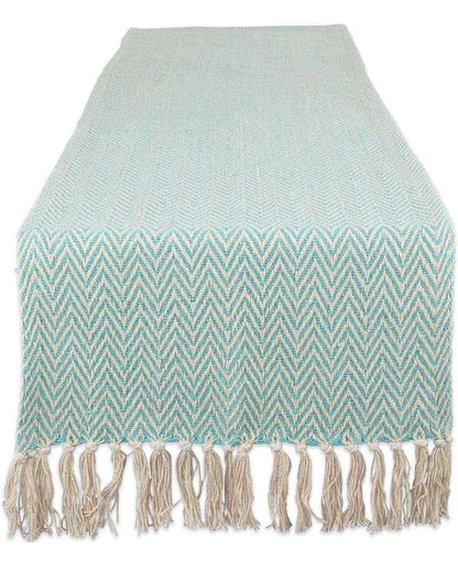 Premium Cotton Chevron Designer Table Runner | 72 x 14 inches