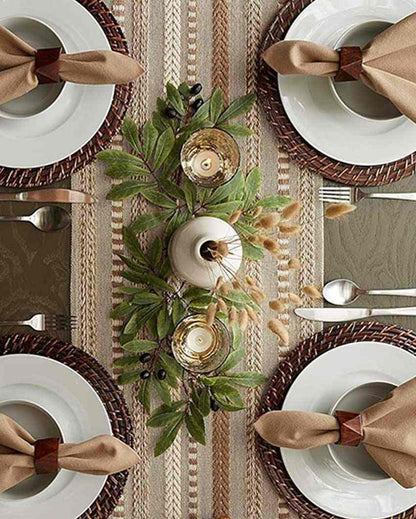 Luxurious Cotton Designer Table Runner | 72 x 14 inches