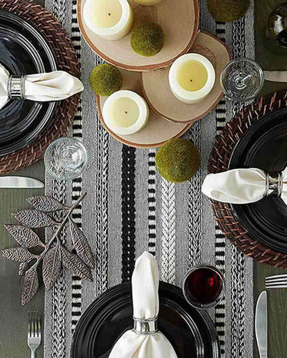 Luxurious Cotton Designer Table Runner | 72 x 14 inches