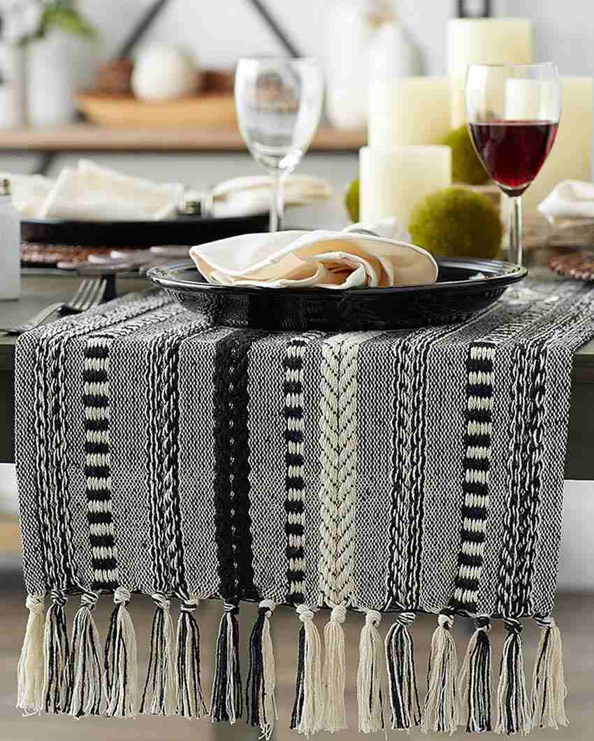 Luxurious Cotton Designer Table Runner | 72 x 14 inches
