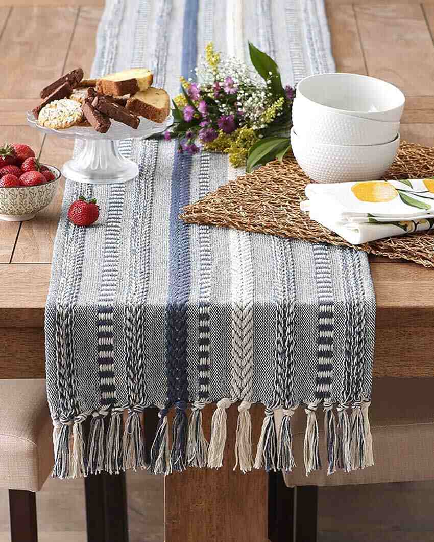 Luxurious Cotton Designer Table Runner | 72 x 14 inches