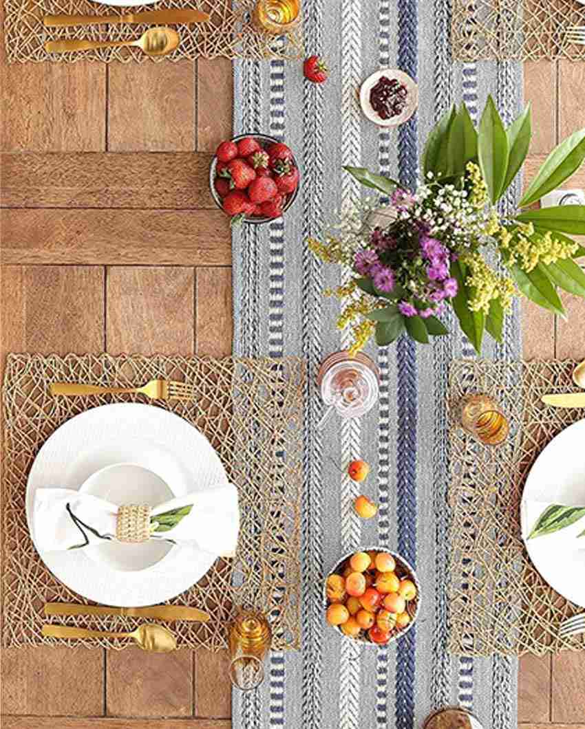 Luxurious Cotton Designer Table Runner | 72 x 14 inches