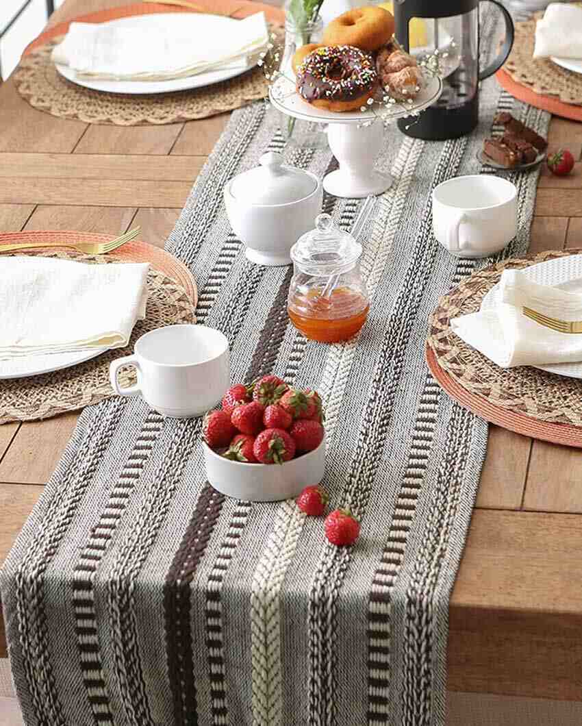 Luxurious Cotton Designer Table Runner | 72 x 14 inches