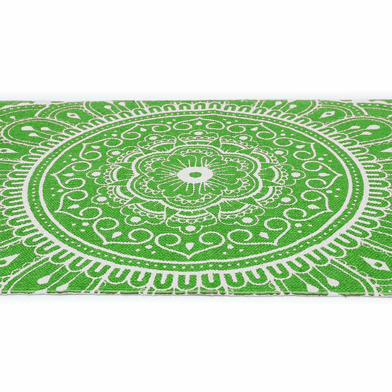 Madala Handmade Non-Slip Yoga Exercise Mat | 24 x 72 Inches Green