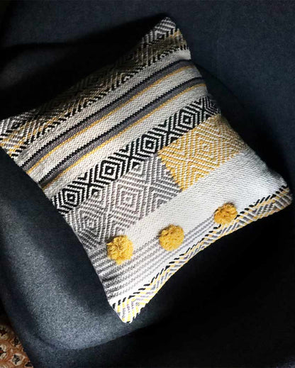 Tropical Maze Cotton Cushion Cover | 18 x 18 inches
