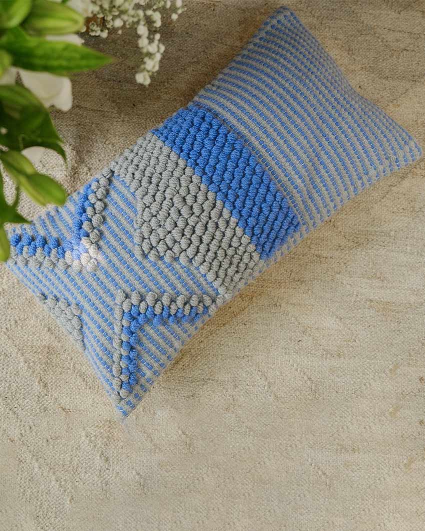 Marine Solace Woolen Cushion Cover | 24 x 12 inches
