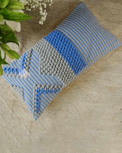 Marine Solace Woolen Cushion Cover | 24 x 12 inches