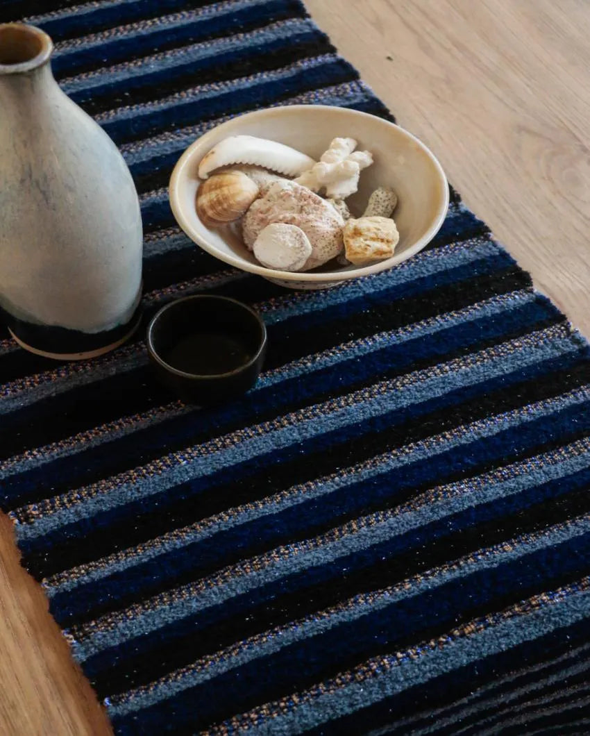 Midnight Dew Viscose Table Runner | 78 x 13 inches