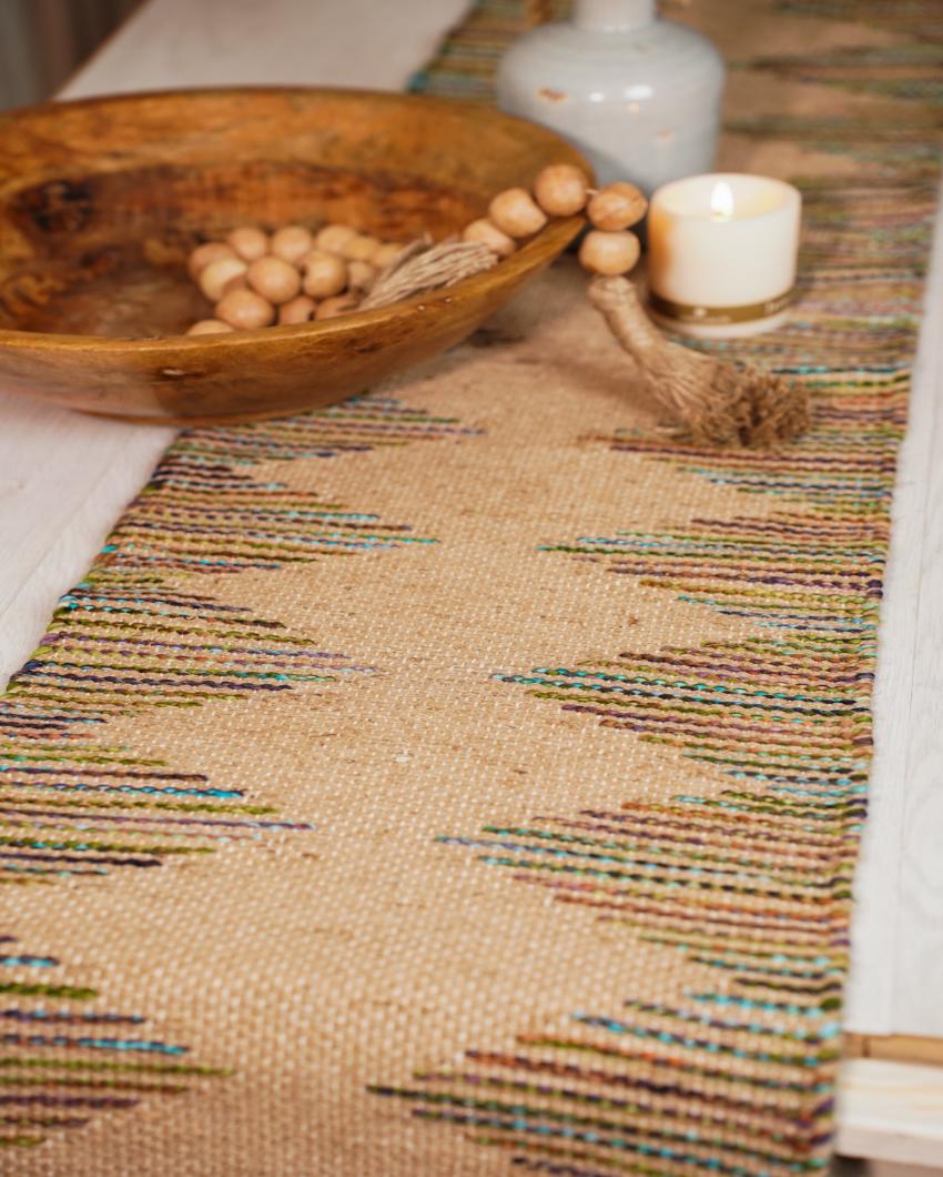 Artsy Valley Cotton Table Runner | 78 x 13 inches