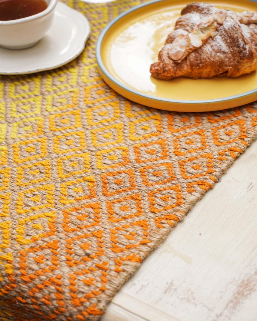 Gleaming Sunrise Cotton Table Runner | 78 x 13 inches