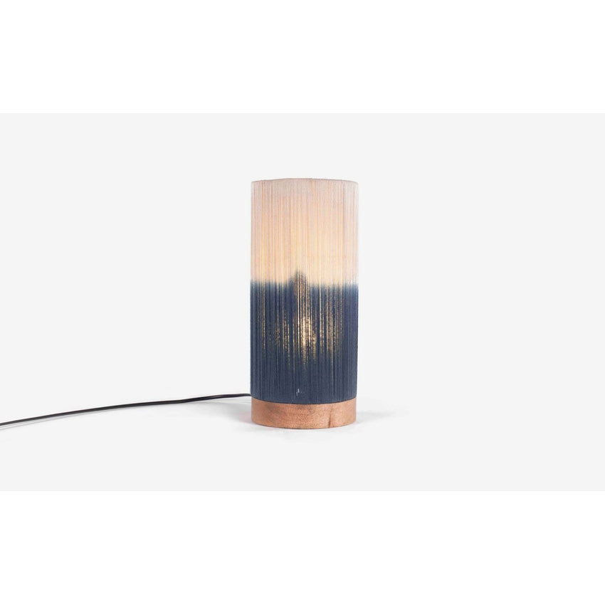 Coastal Breeze Brown & Blue Table Lamp and Accessories | 7 x 13 inches