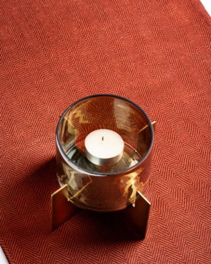 Tea Light Holder With Metal Stand