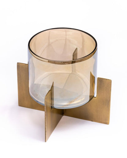 Tea Light Holder With Metal Stand