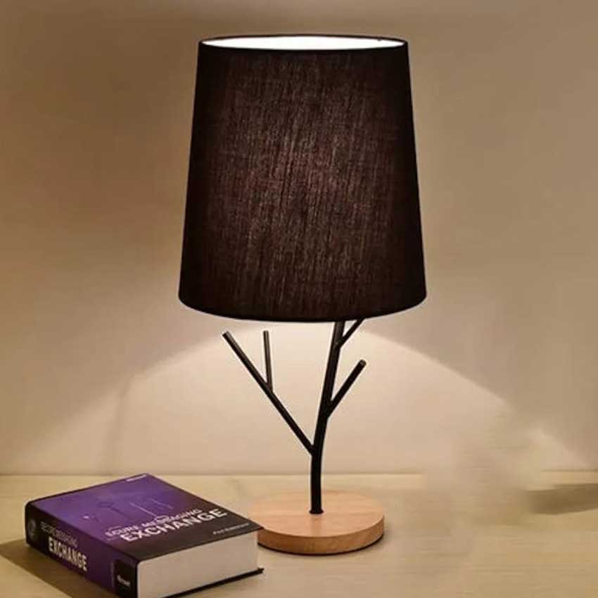 Timber Twist Tree Brown & Black Table Lamp and Accessories | 8 x 17 inches