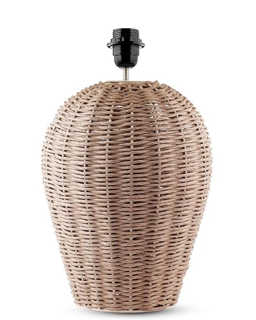 Artisan Rattan Wicker Table Lamp | 12 x 20 inches