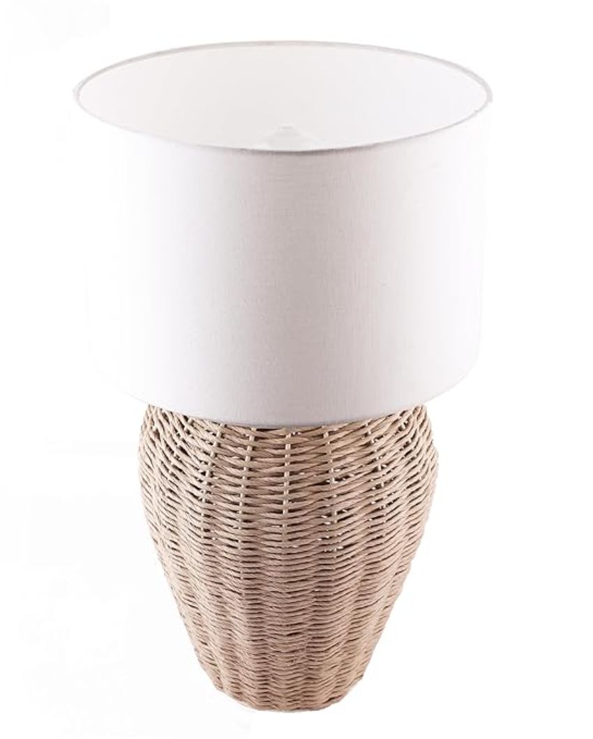 Artisan Rattan Wicker Table Lamp | 12 x 20 inches