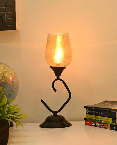 Minimalist Home Golden Exquisite Glass Table lamp | 6 x 15 inches
