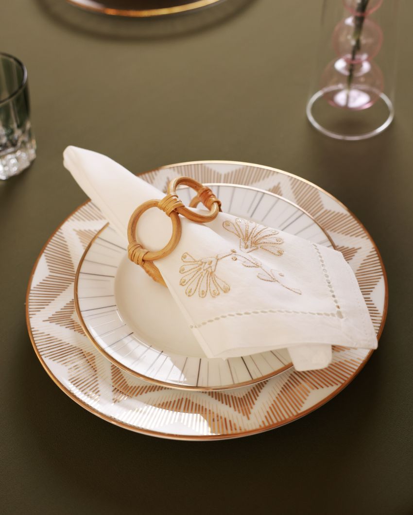 Gold Royale Cotton Napkins | Set of 4 | 17 x 17 inches