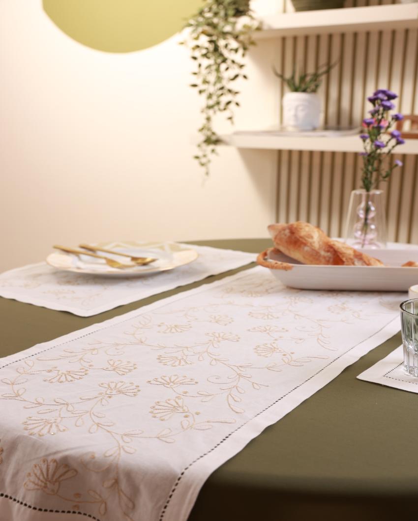 Gold Royale Cotton Table Runner | 67 x 13 inches