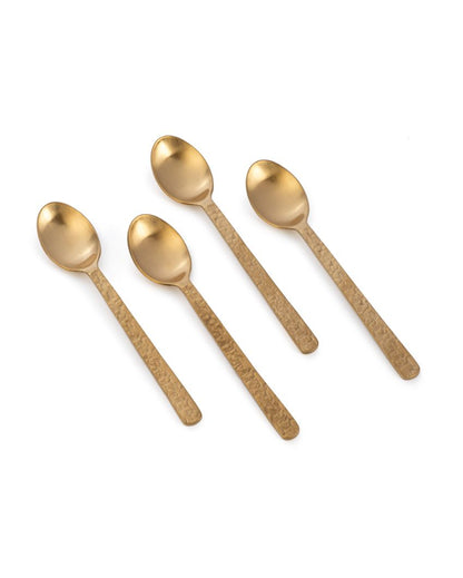 Classy Golden Dinner Spoons | Set of 4