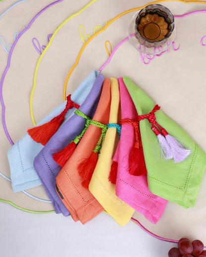 Coldplay Colorful Napkin Set of 6