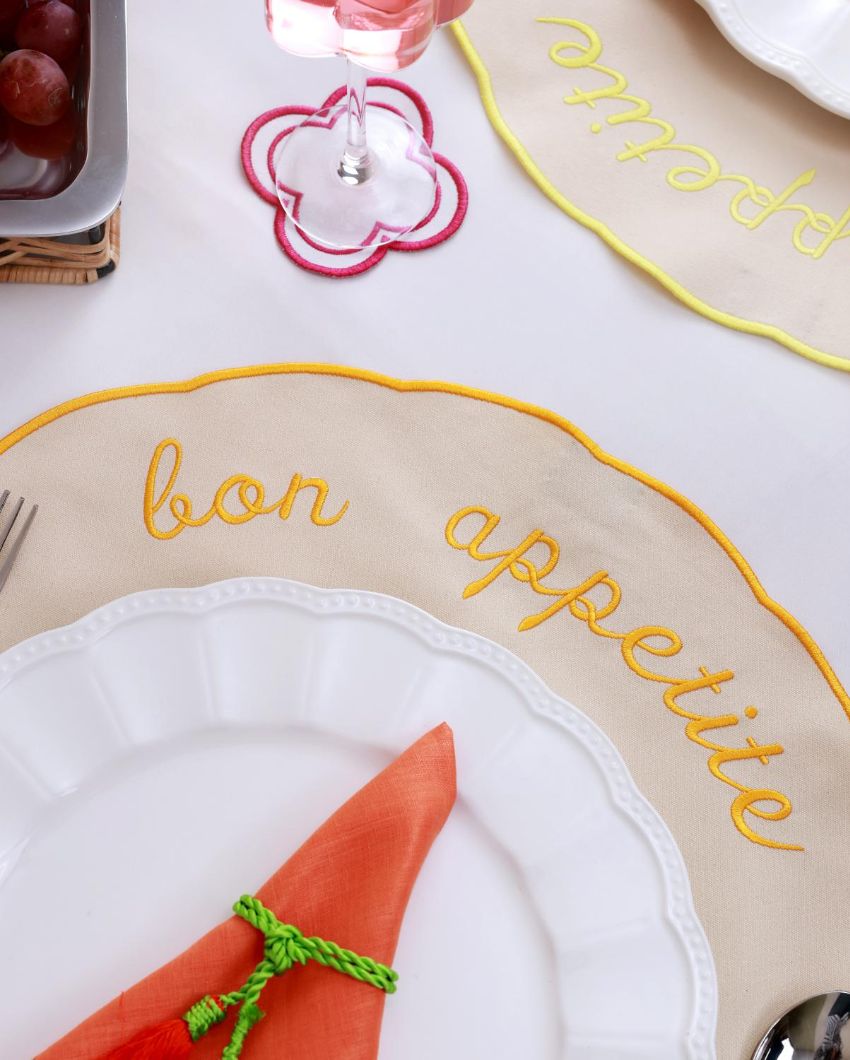 Bon-Appetite French-Inspired Placemat | Set of 6