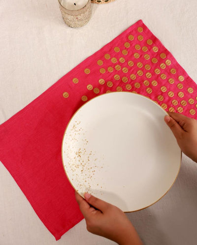 Rosy Luxe Blush Placemat | Set of 6