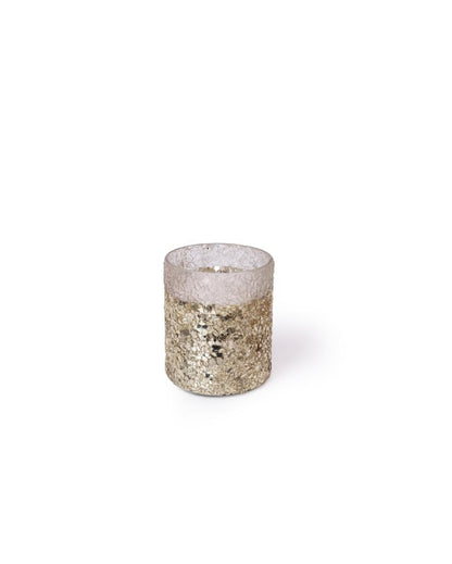 Crystal Mosaic Wax Filled Scented Votive Jar Candle | Set of 2