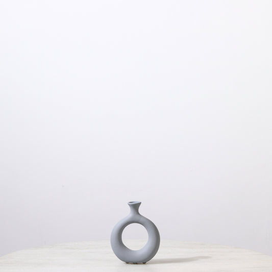 Grey Boho Ceramic Vase