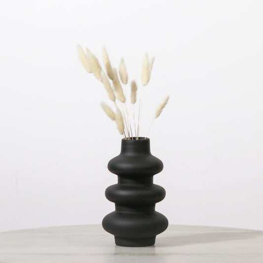 Black Nordic Ceramic Vase