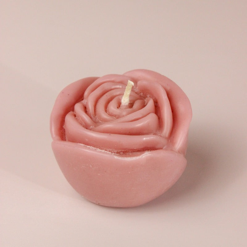 Floral Rose Glow Candles | Hazelnut Delight Pink