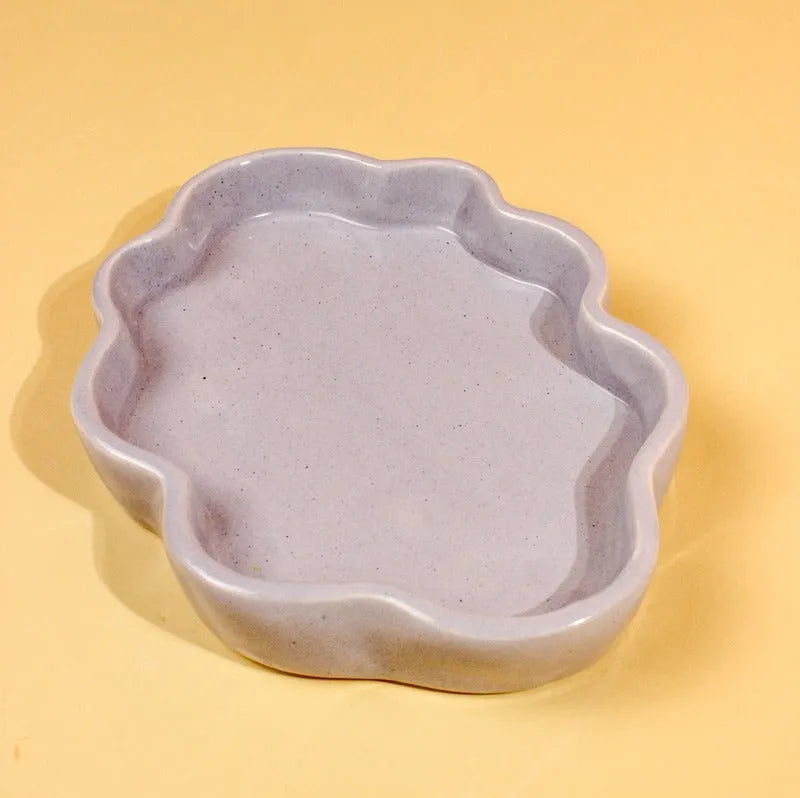 Lavender Lovely Ceramic Cloud Plate Default Title